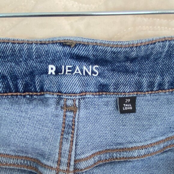 R Jeans Wide Leg Blue Jeans Size 29 Tall High Rise - Picture 5 of 10